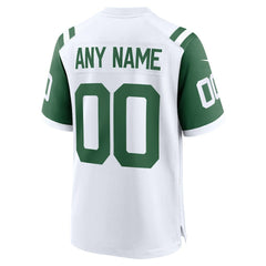 New York Jets Classic Alternate Custom Replica Jersey White | Nike for Sale