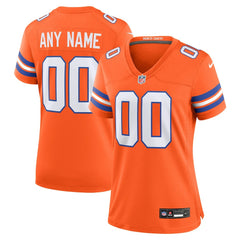 Denver Broncos Women's Mile High Collection 1977 Throwback Custom Game Jersey Orange | Nike for Sale