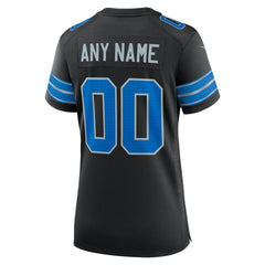 Detroit Lions Women's Alternate Custom Game Jersey Black | Nike for Sale