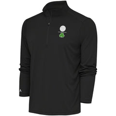 Denver Nuggets Antigua Shamrock Tribute Quarter-Zip Pullover Top Charcoal - NBA