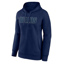 Dallas Mavericks Women's Wordmark Pullover Hoodie Navy - NBA