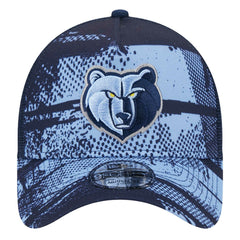 Memphis Grizzlies Tip Off A-Frame Trucker 9FORTY Adjustable Hat Navy/Light Blue - NBA