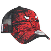 Chicago Bulls Tip Off A-Frame Trucker 9FORTY Adjustable Hat Black/Red - NBA