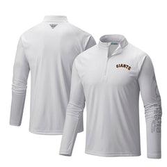 San Francisco Giants Columbia Terminal Tackle Omni-Shade Raglan Quarter-Zip Pullover Top - MLB