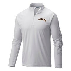San Francisco Giants Columbia Terminal Tackle Omni-Shade Raglan Quarter-Zip Pullover Top - MLB