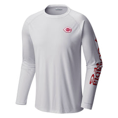 Cincinnati Reds Columbia Terminal Tackle Long Sleeve T-Shirt - MLB