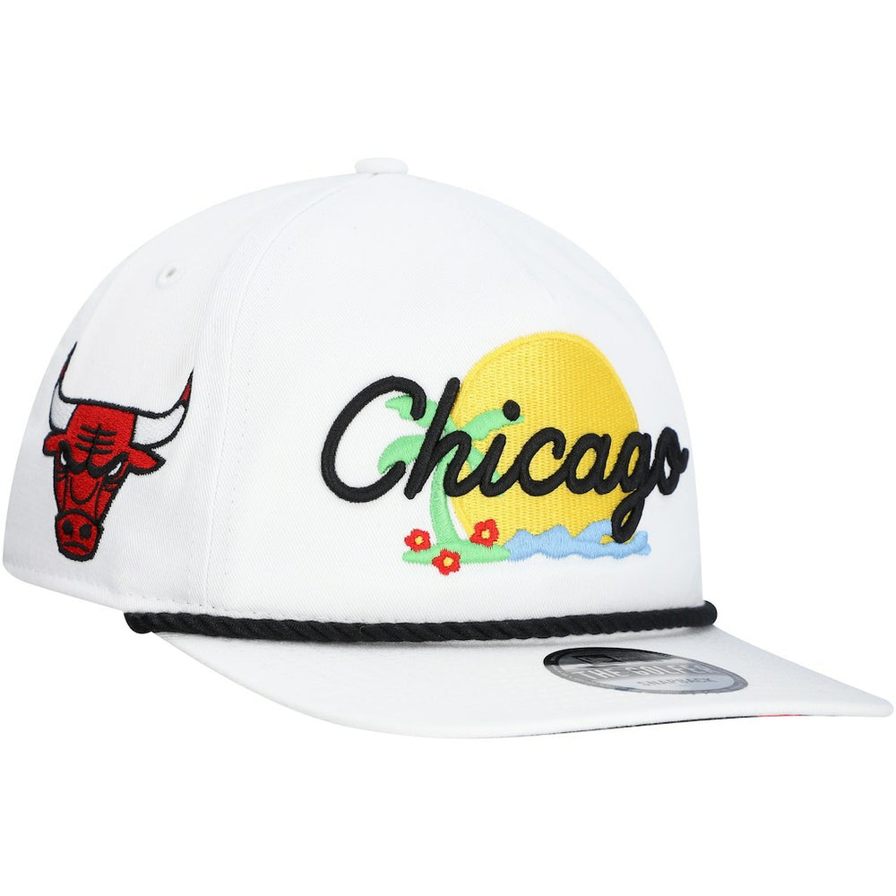 Chicago Bulls Island Oasis Golfer Snapback Hat White - NBA