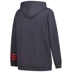 Washington Capitals Fanatics Women's Plus Size Lightweight Fleece Raglan Pullover Hoodie - Charcoal - NHL
