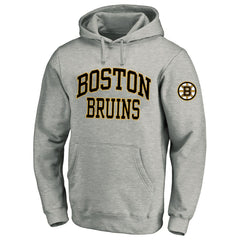 Boston Bruins Fanatics Big & Tall Fleece Pullover Hoodie - Heather Gray - NHL
