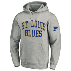 St. Louis Blues Fanatics Big & Tall Fleece Pullover Hoodie - Heather Gray - NHL