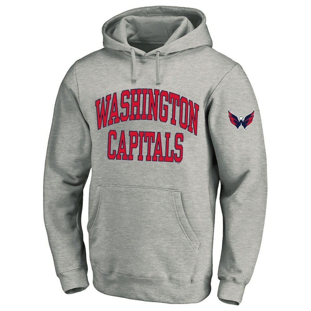 Washington Capitals Fanatics Big & Tall Fleece Pullover Hoodie - Heather Gray - NHL