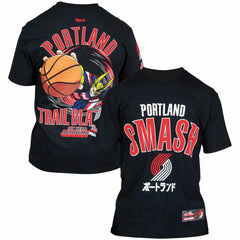 Portland Trail Blazers Hyperfly Unisex NBA x My Hero Academia All Might Smash T-Shirt Black - NBA