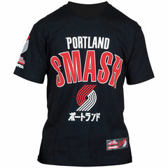 Portland Trail Blazers Hyperfly Unisex NBA x My Hero Academia All Might Smash T-Shirt Black - NBA