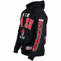 Portland Trail Blazers Hyperfly Unisex NBA x My Hero Academia All Might Smash Pullover Hoodie Black - NBA