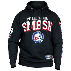Philadelphia 76ers Hyperfly Unisex NBA x My Hero Academia All Might Smash Pullover Hoodie Black - NBA