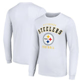 Pittsburgh Steelers Starter Long Sleeve T-Shirt White | NFL