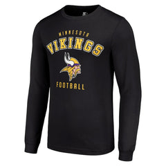 Minnesota Vikings Starter Long Sleeve T-Shirt Black | NFL