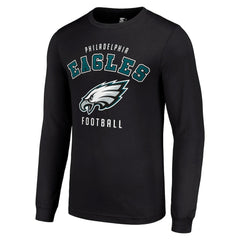 Philadelphia Eagles Starter Long Sleeve T-Shirt Black | NFL