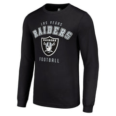 Las Vegas Raiders Starter Long Sleeve T-Shirt Black | NFL