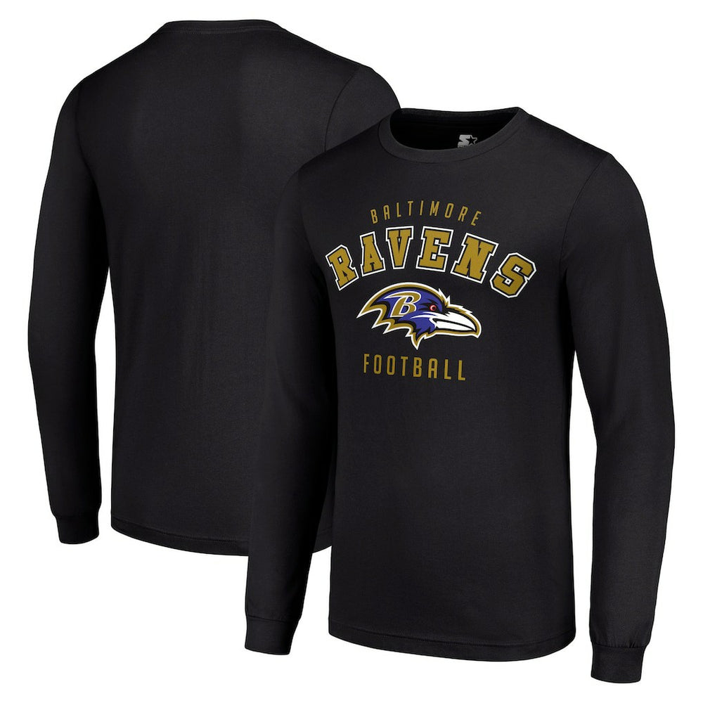 Baltimore Ravens Starter Long Sleeve T-Shirt Black | NFL