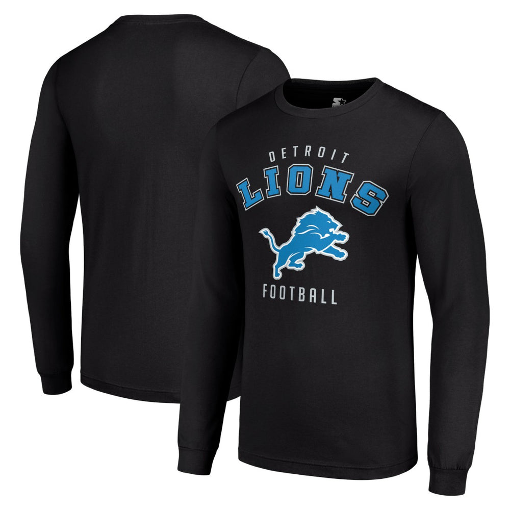 Detroit Lions Starter Long Sleeve T-Shirt Black | NFL