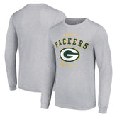 Green Bay Packers Starter Long Sleeve T-Shirt Heather Gray | NFL