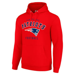 New England Patriots Starter Unisex Logo Pullover Hoodie Red | NFL