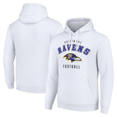 Baltimore Ravens Starter Unisex Logo Pullover Hoodie White | NFL