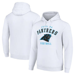 Carolina Panthers Starter Unisex Logo Pullover Hoodie White | NFL