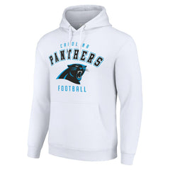 Carolina Panthers Starter Unisex Logo Pullover Hoodie White | NFL
