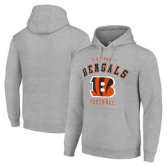 Cincinnati Bengals Starter Unisex Logo Pullover Hoodie Heather Gray | NFL