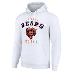 Chicago Bears Starter Unisex Logo Pullover Hoodie White | NFL