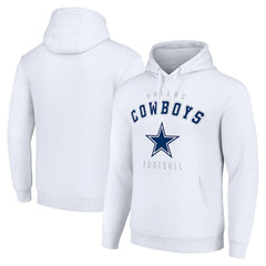 Dallas Cowboys Starter Unisex Logo Pullover Hoodie White | NFL