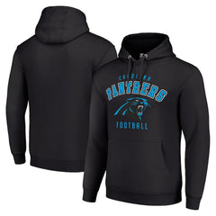 Carolina Panthers Starter Unisex Logo Pullover Hoodie Black | NFL