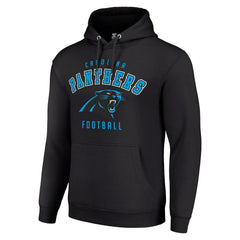 Carolina Panthers Starter Unisex Logo Pullover Hoodie Black | NFL