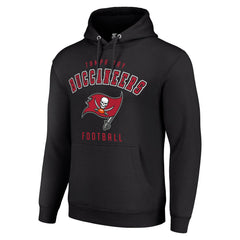 Tampa Bay Buccaneers Starter Unisex Logo Pullover Hoodie Black | NFL