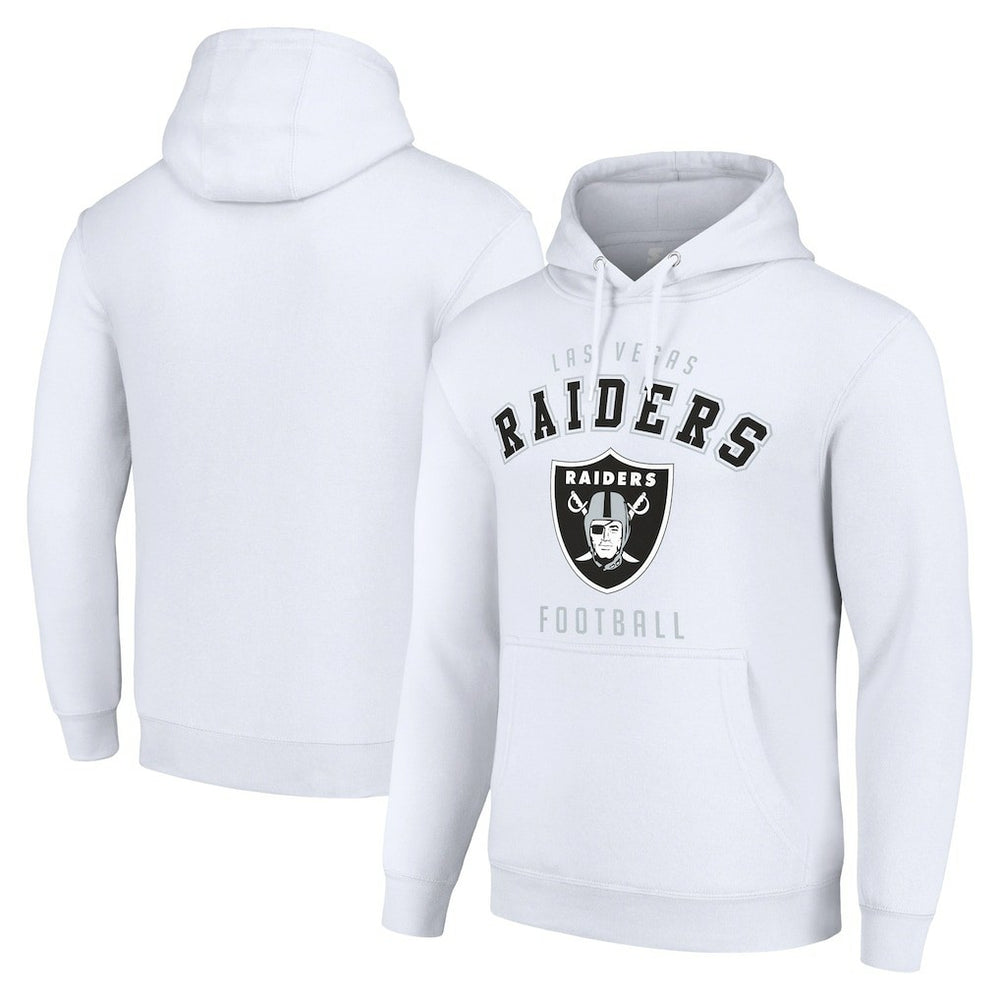 Las Vegas Raiders Starter Unisex Logo Pullover Hoodie White | NFL