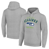 Seattle Seahawks Starter Unisex Logo Pullover Hoodie Heather Gray | NFL