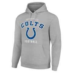 Indianapolis Colts Starter Unisex Logo Pullover Hoodie Heather Gray | NFL