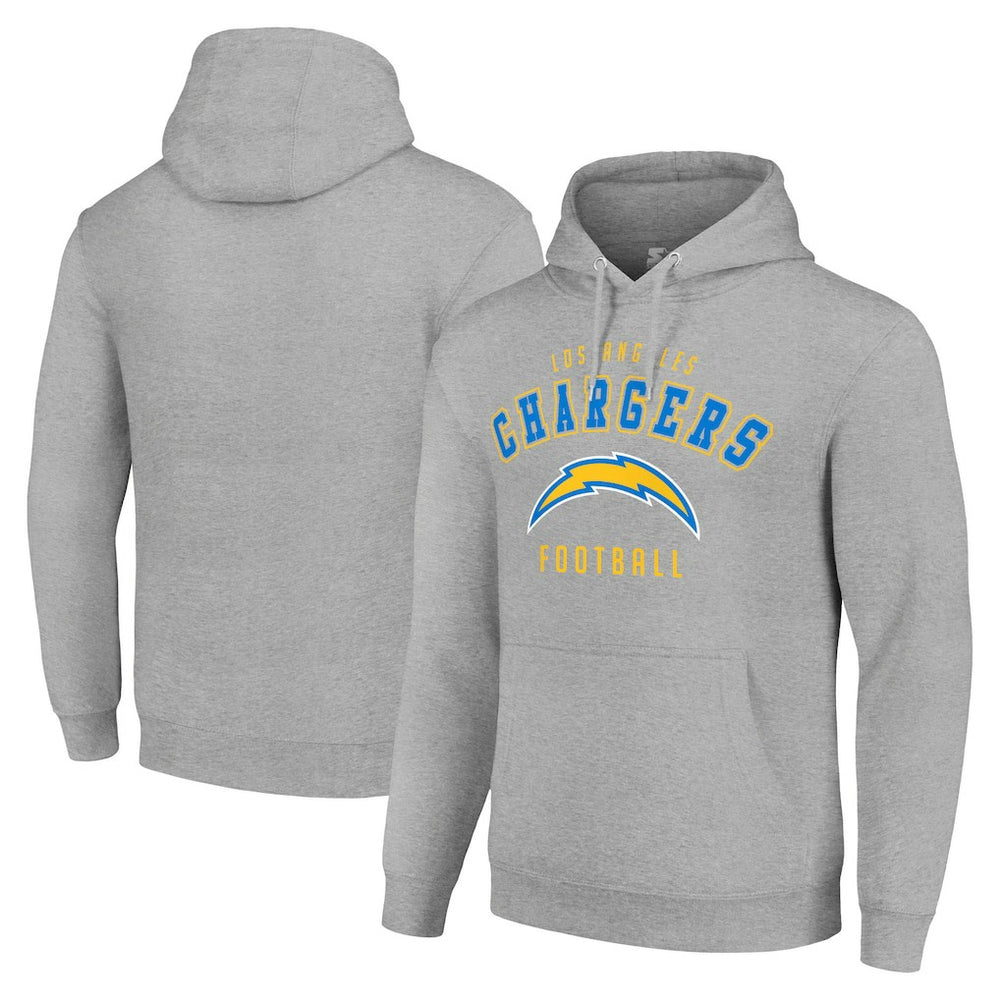 Los Angeles Chargers Starter Unisex Logo Pullover Hoodie Heather Gray | NFL