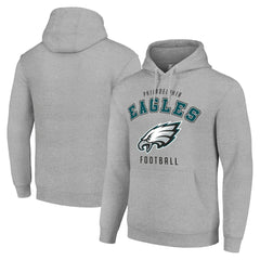 Philadelphia Eagles Starter Unisex Logo Pullover Hoodie Heather Gray | NFL