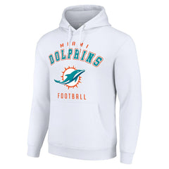 Miami Dolphins Starter Unisex Logo Pullover Hoodie White | NFL
