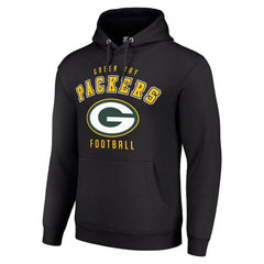Green Bay Packers Starter Unisex Logo Pullover Hoodie Black | NFL