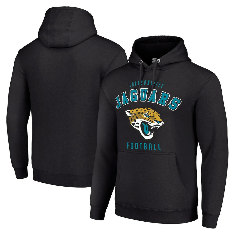 Jacksonville Jaguars Starter Unisex Logo Pullover Hoodie Black | NFL