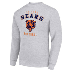 Chicago Bears Starter Team Logo Pullover Sweatshirt Heather Gray | NFL