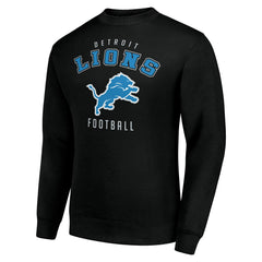 Detroit Lions Starter Team Logo Pullover Sweatshirt Black | NFL
