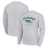 Seattle Seahawks Starter Team Logo Pullover Sweatshirt Heather Gray | NFL