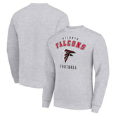 Atlanta Falcons Starter Team Logo Pullover Sweatshirt Heather Gray | NFL