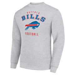 Buffalo Bills Starter Team Logo Pullover Sweatshirt Heather Gray | NFL