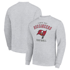 Tampa Bay Buccaneers Starter Team Logo Pullover Sweatshirt Heather Gray | NFL